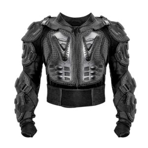 Men's Motorcycle Racing Armor Protective Jacket Black