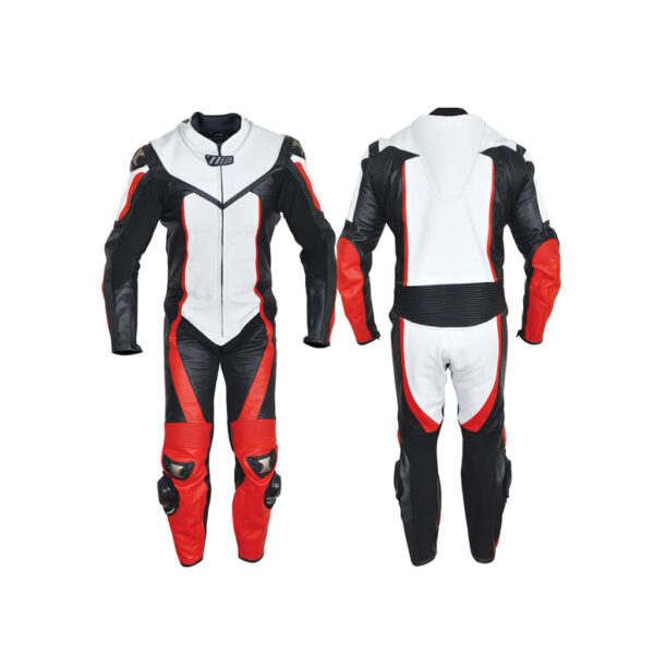 Men's 1 Pc Leather Motorcycle Riding Suit