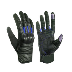 Men's Leather Motocross Protected Gloves