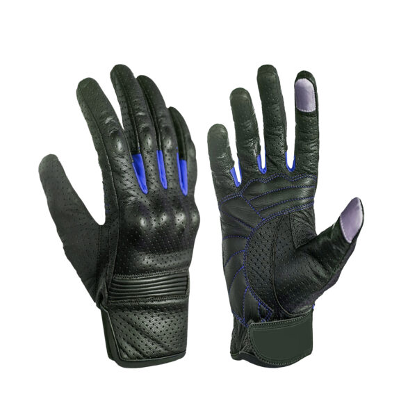 Men's Leather Motocross Protected Gloves