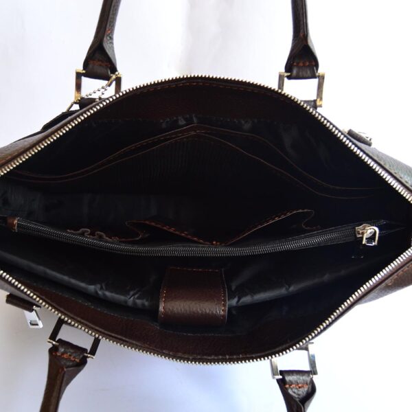 Leather Luxury Laptop Bag - Image 6