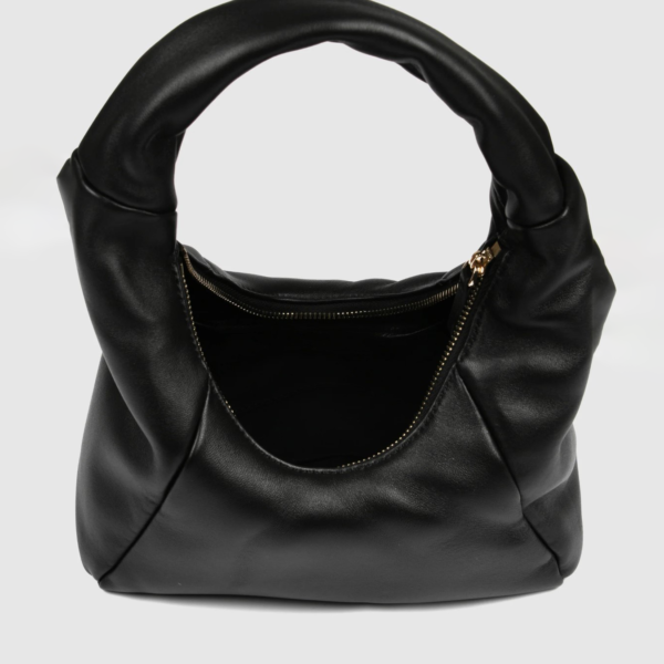 Ladies Leather Bag Black - Image 3