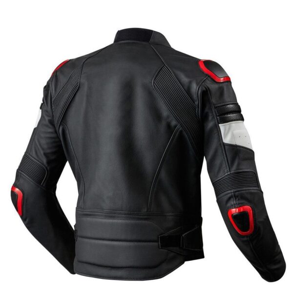 Men's Motorcycle Riding Jacket Black - Image 2